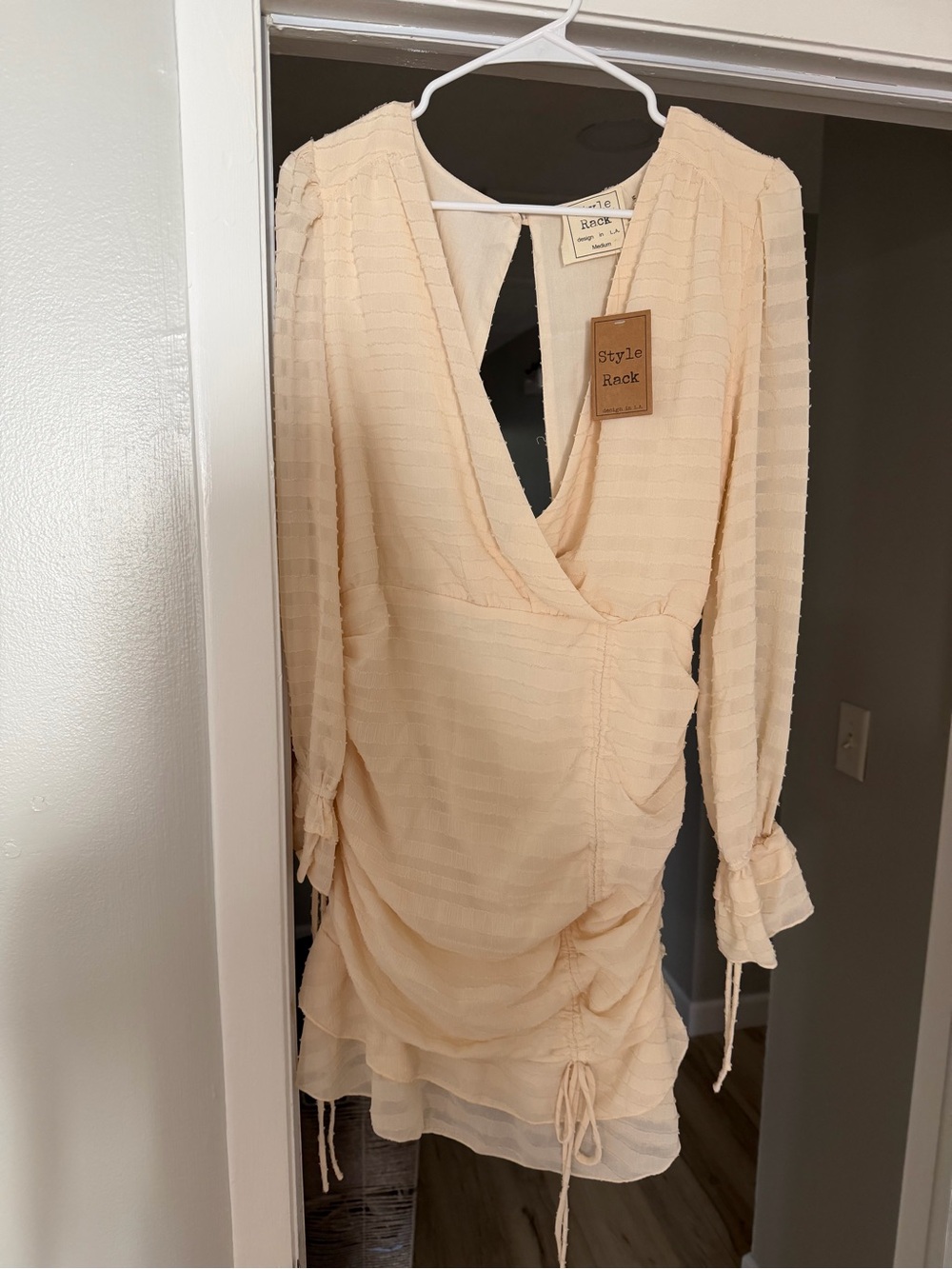 Style Rack Cream Mini Dress